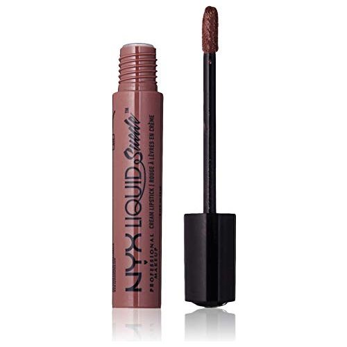 NYX PROFESSIONAL MAKEUP Liquid Suede Cream Lipstick - Brooklyn Thorn (Deep Brown With Purple Undertones)